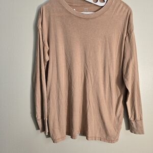Aerie Soft Tan Long Sleeve Top